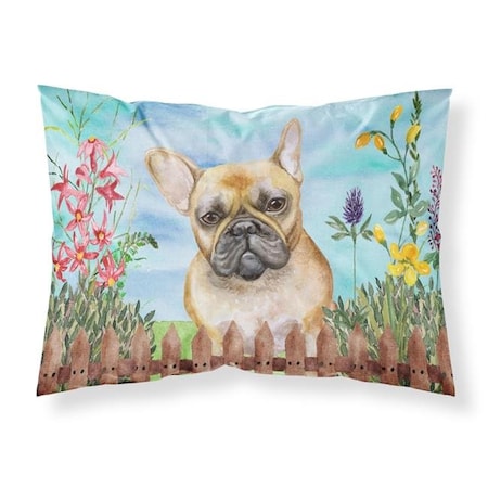 Carolines Treasures Carolines Treasures CK1250PILLOWCASE French Bulldog Spring Fabric Standard Pillowcase CK1250PILLOWCASE